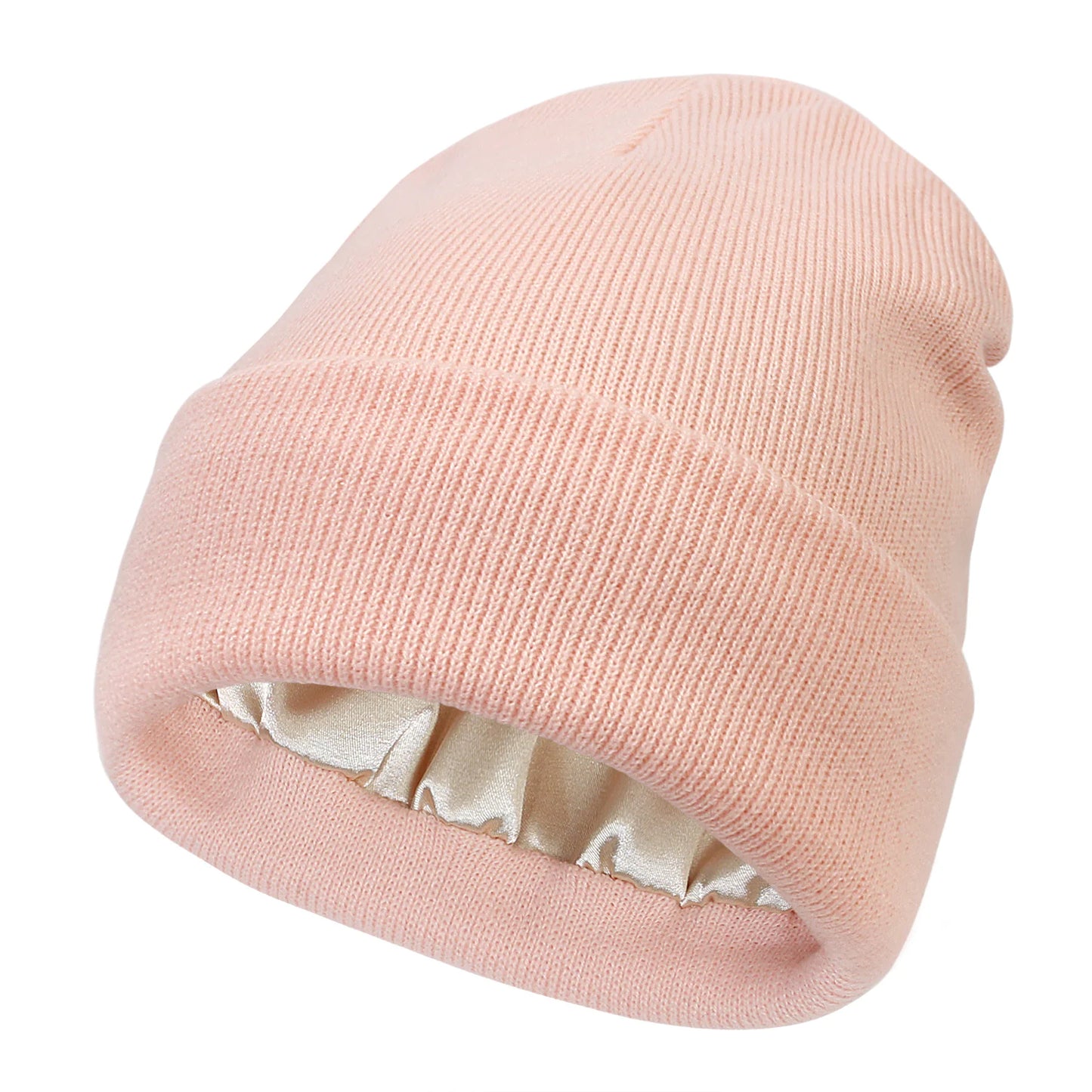 Satin-Lined Wool Beanie