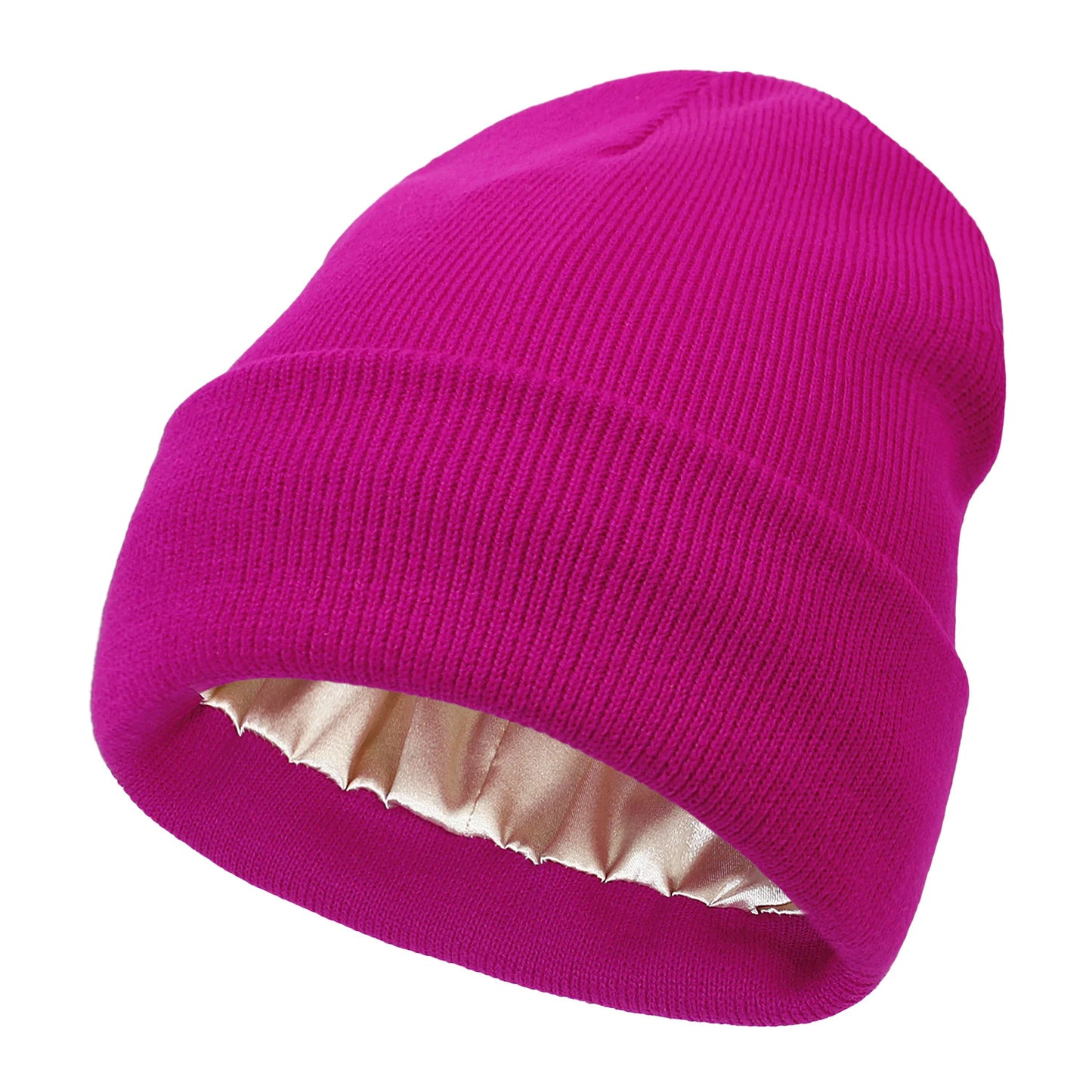 Satin-Lined Wool Beanie